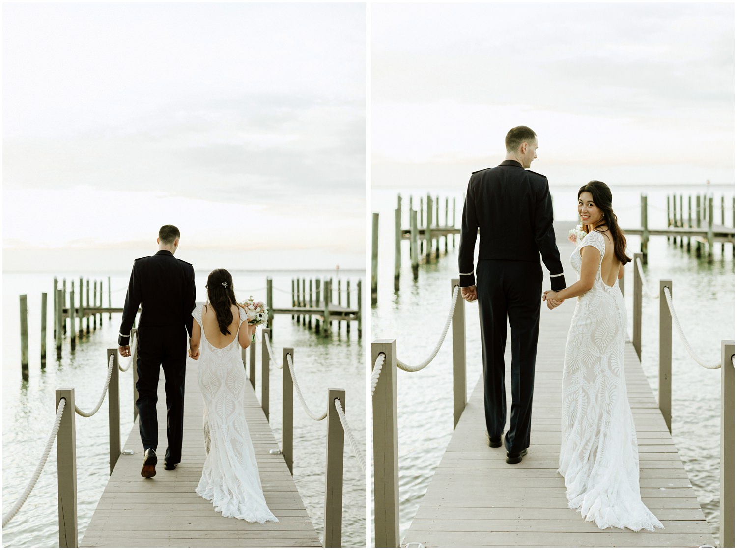 Bride and Groom Portraits Destin Bay House Wedding