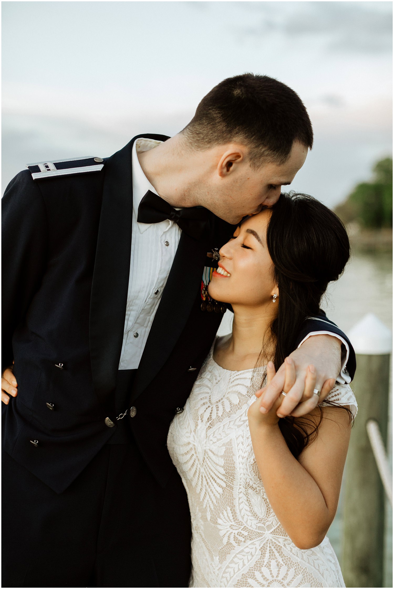 Bride and Groom Portraits Destin Bay House Wedding