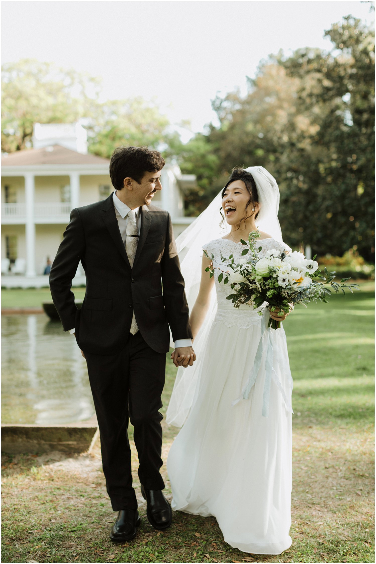 Bride and Groom Portraits Eden Gardens Wedding