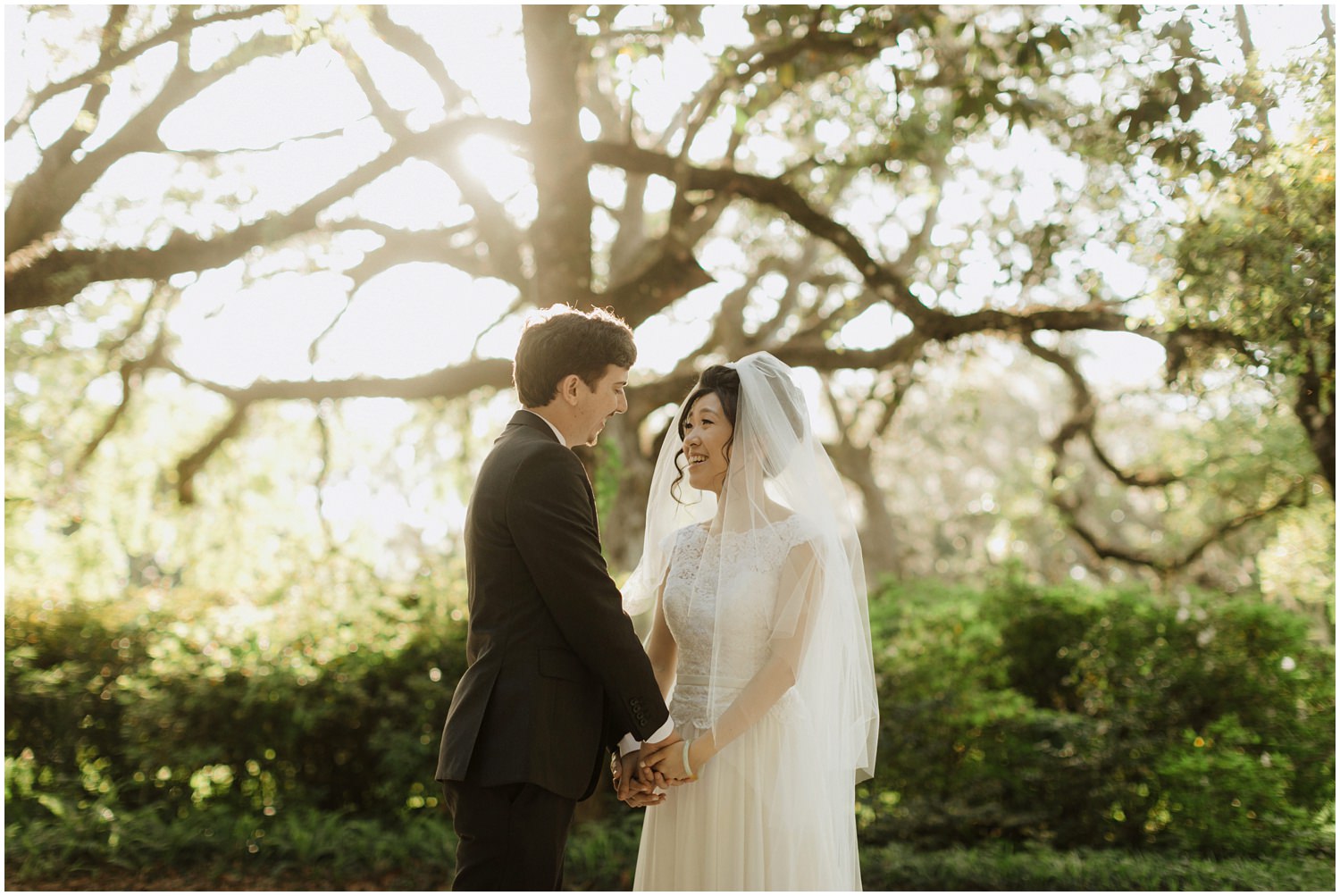 Bride and Groom Portraits Eden Gardens Wedding