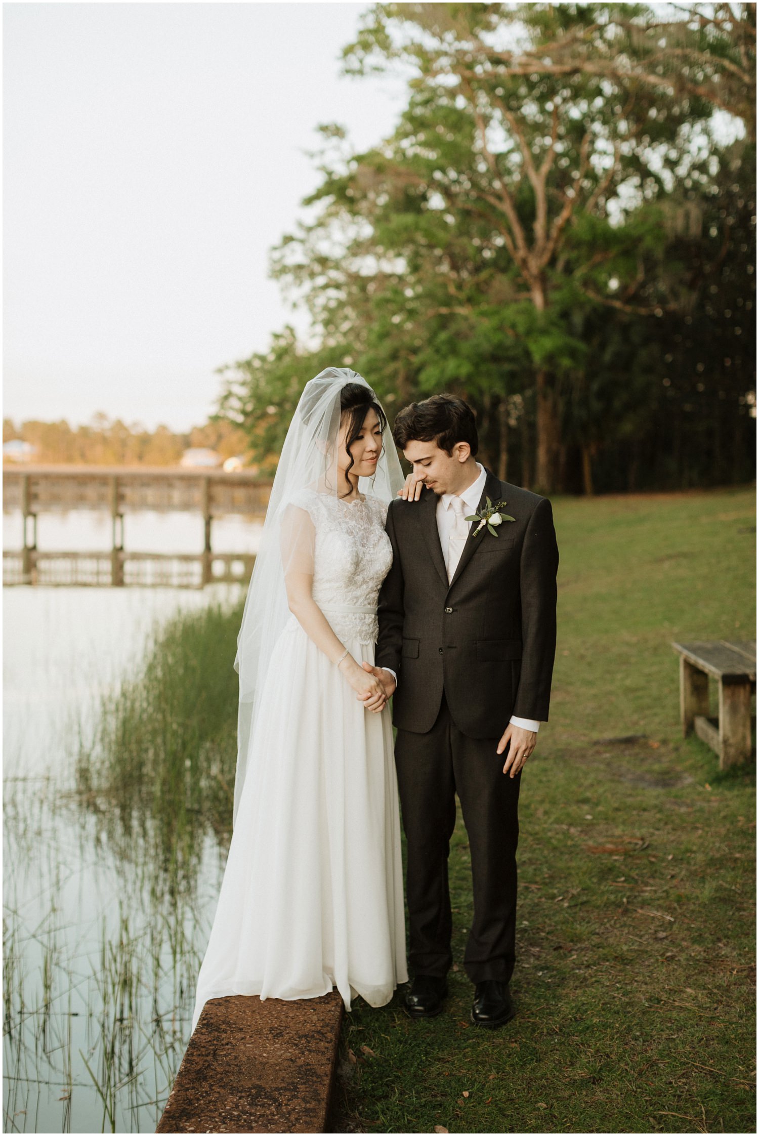 Bride and Groom Portraits Eden Gardens Wedding