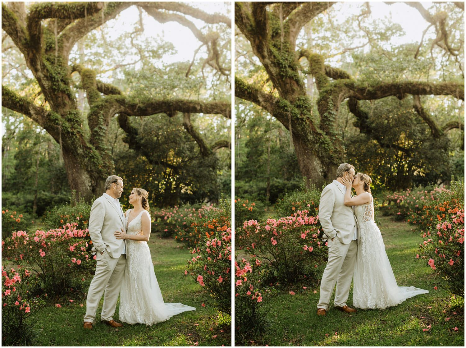 Bride and Groom Portraits Eden Gardens Elopement