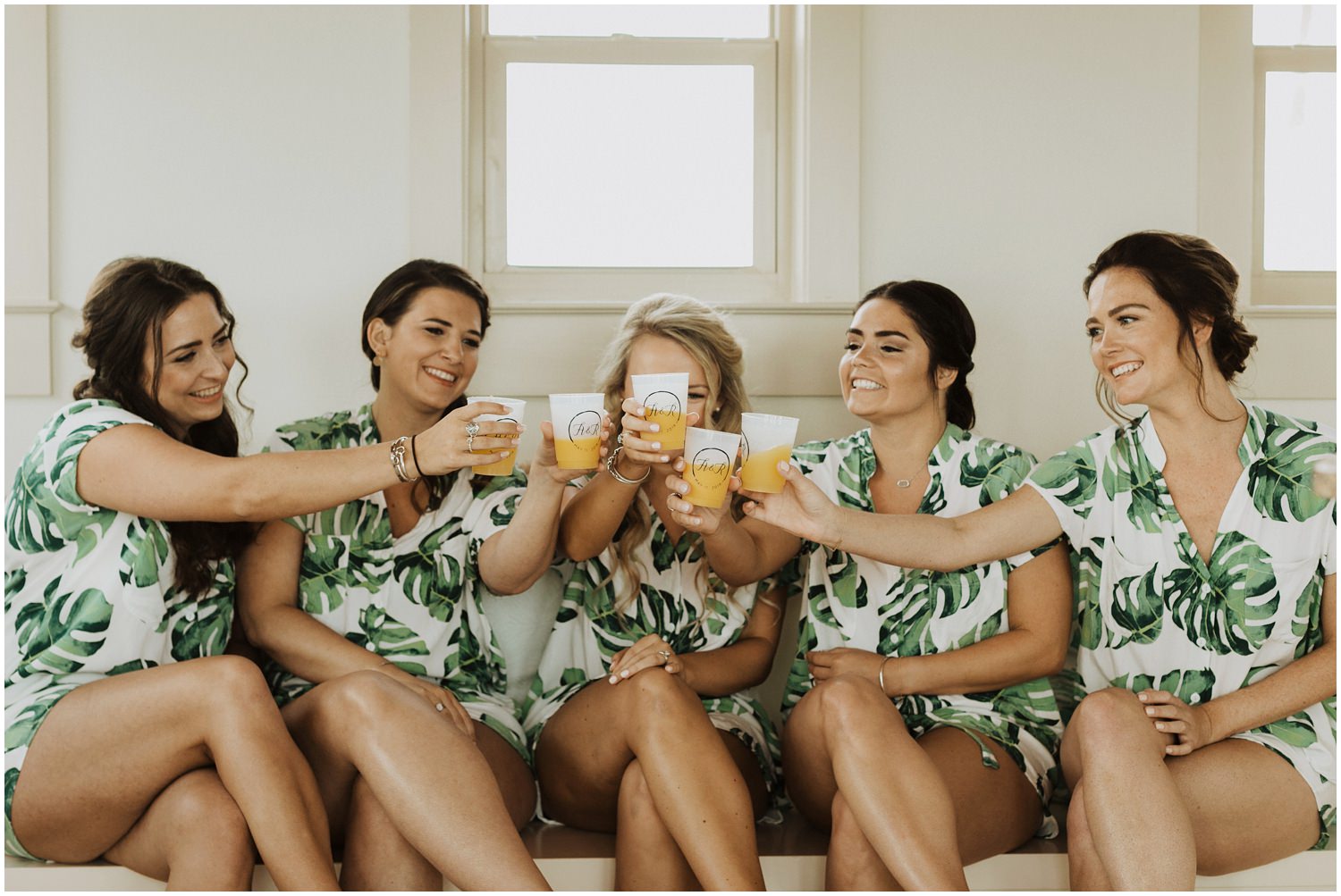 Bridesmaids Bud and Alley's Seaside Wedding