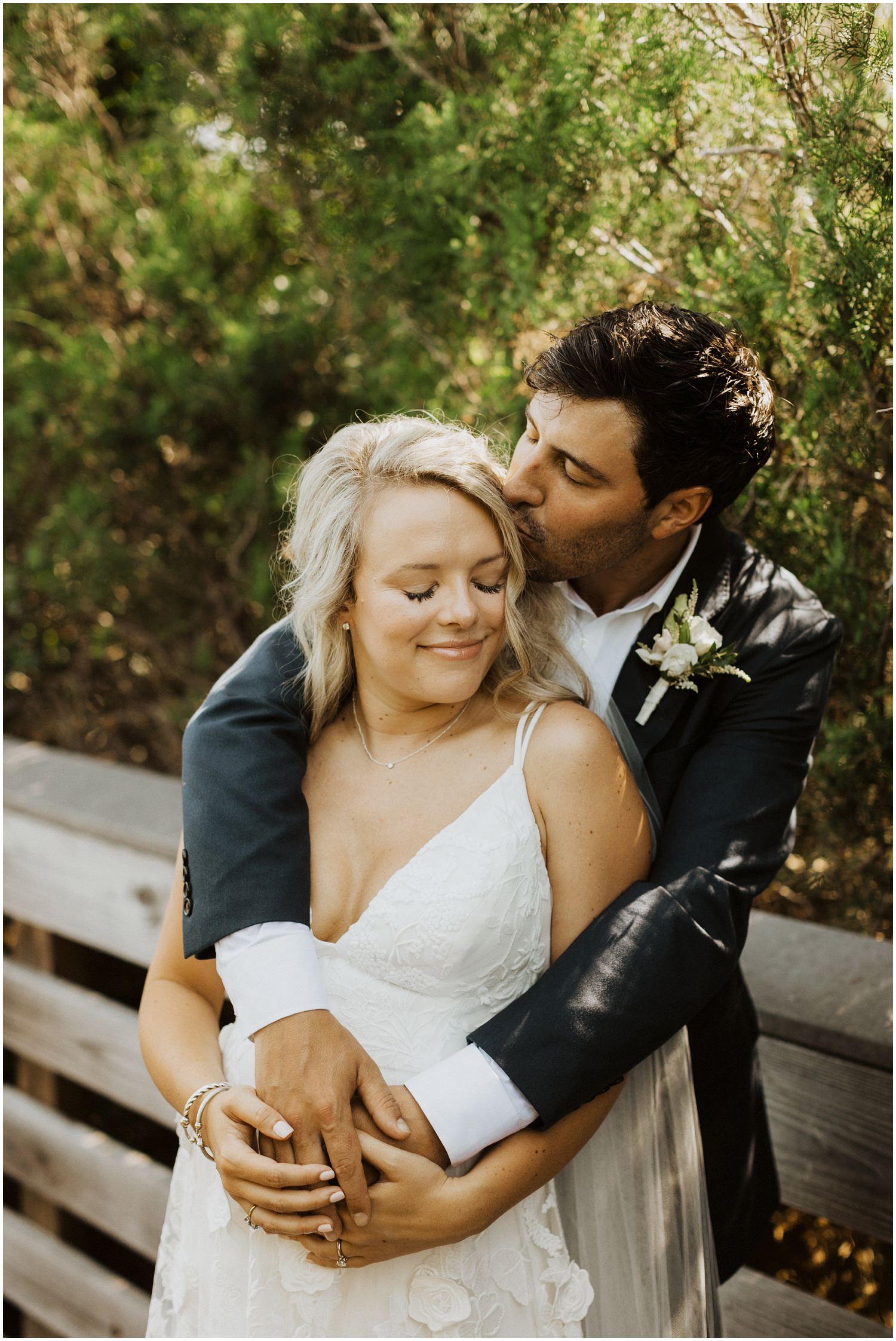First Look Bud and Alley's Seaside Wedding
