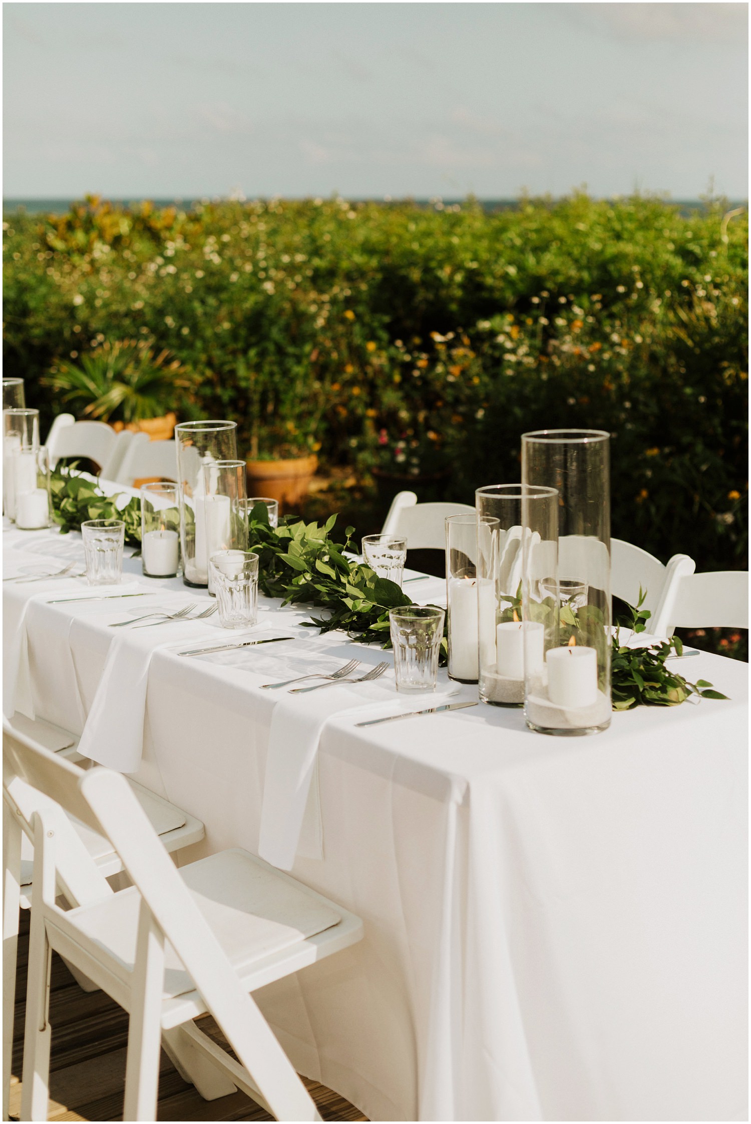 Reception Details Bud and Alley's Seaside Wedding