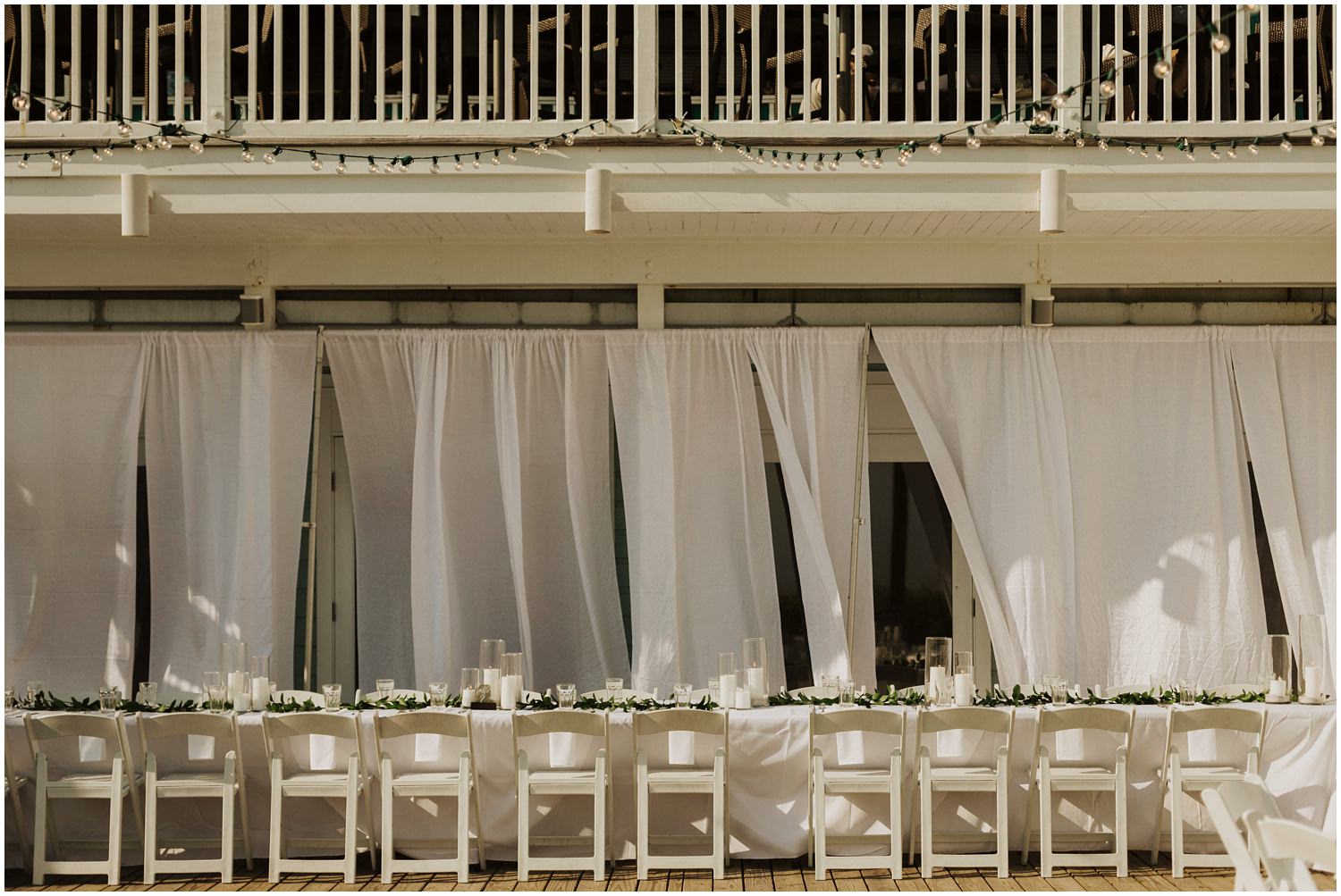 Reception Details Bud and Alley's Seaside Wedding