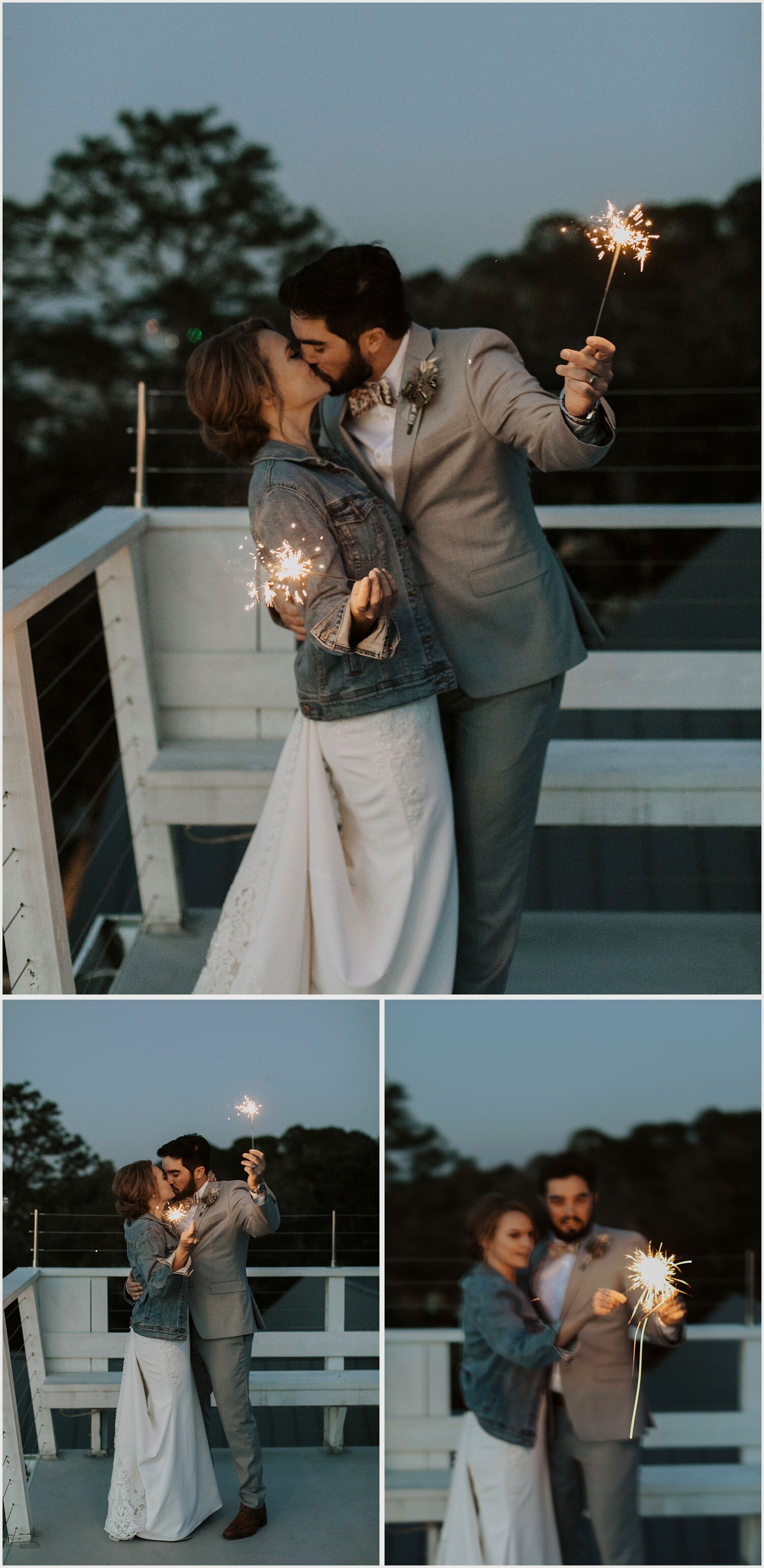 Bride and Groom Sunset Portraits