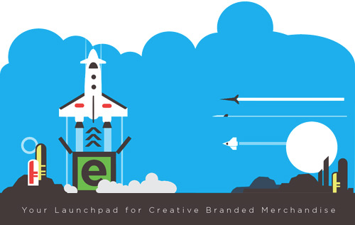 Rocket Launch Footer