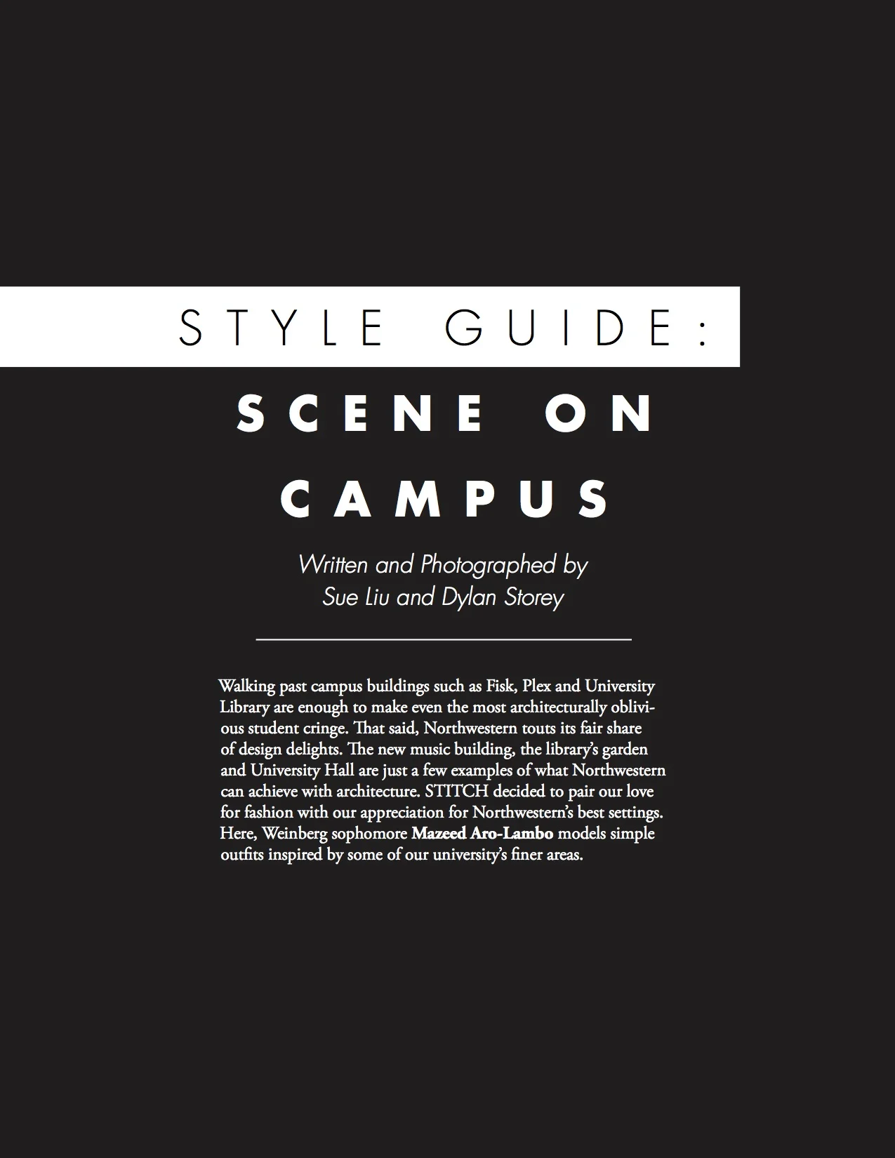 THE 'CAT COLLECTIVE: SCENE ON CAMPUS