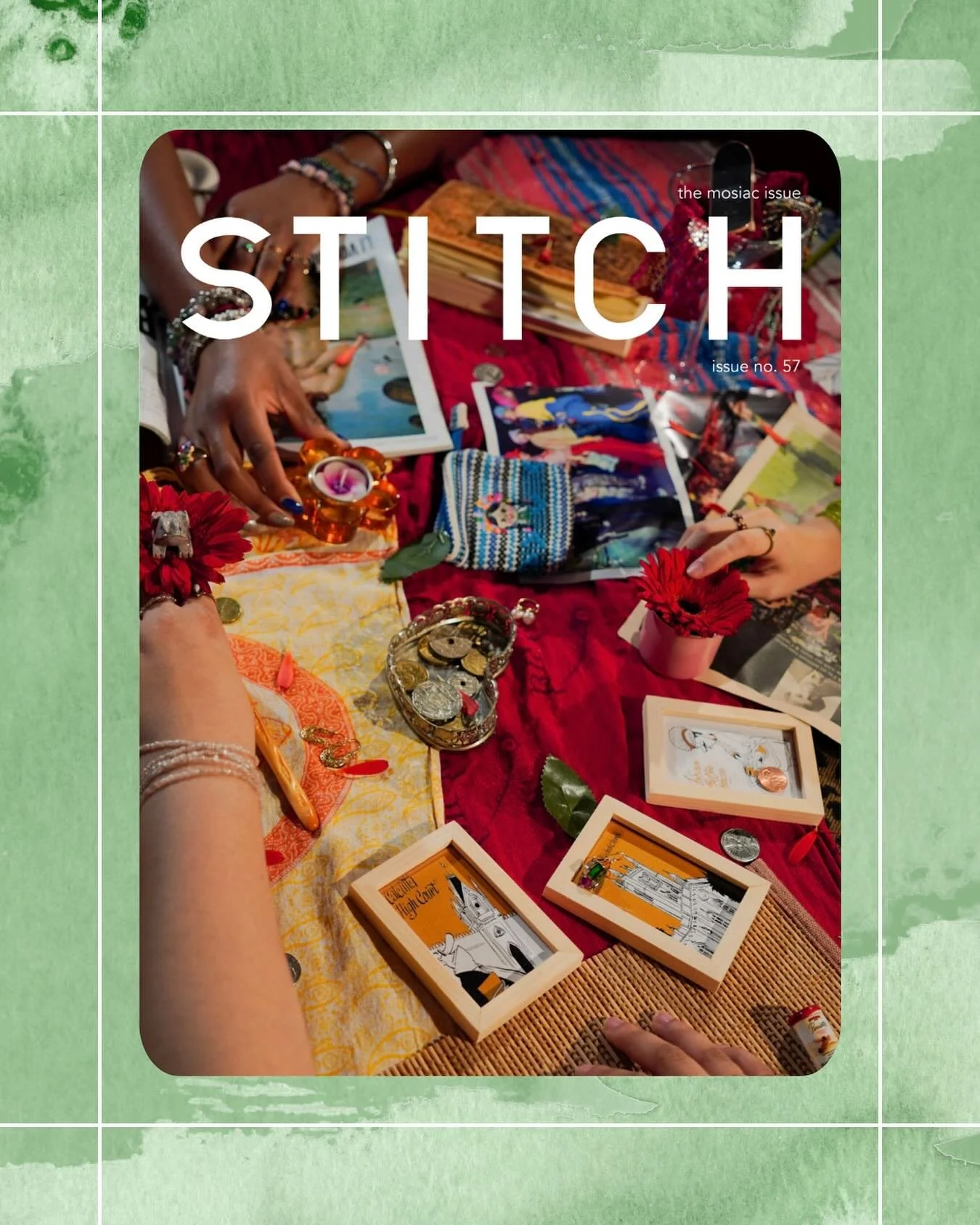 Come find STITCH Magazine at the Org Fair tomorrow! 🌟 We&rsquo;ll be at Norris (2nd floor) from 3&ndash;6pm giving out stickers + giving an inside look at our latest issue, The Mosaic Issue ✨ Stop by to learn more about STITCH and how to get involve