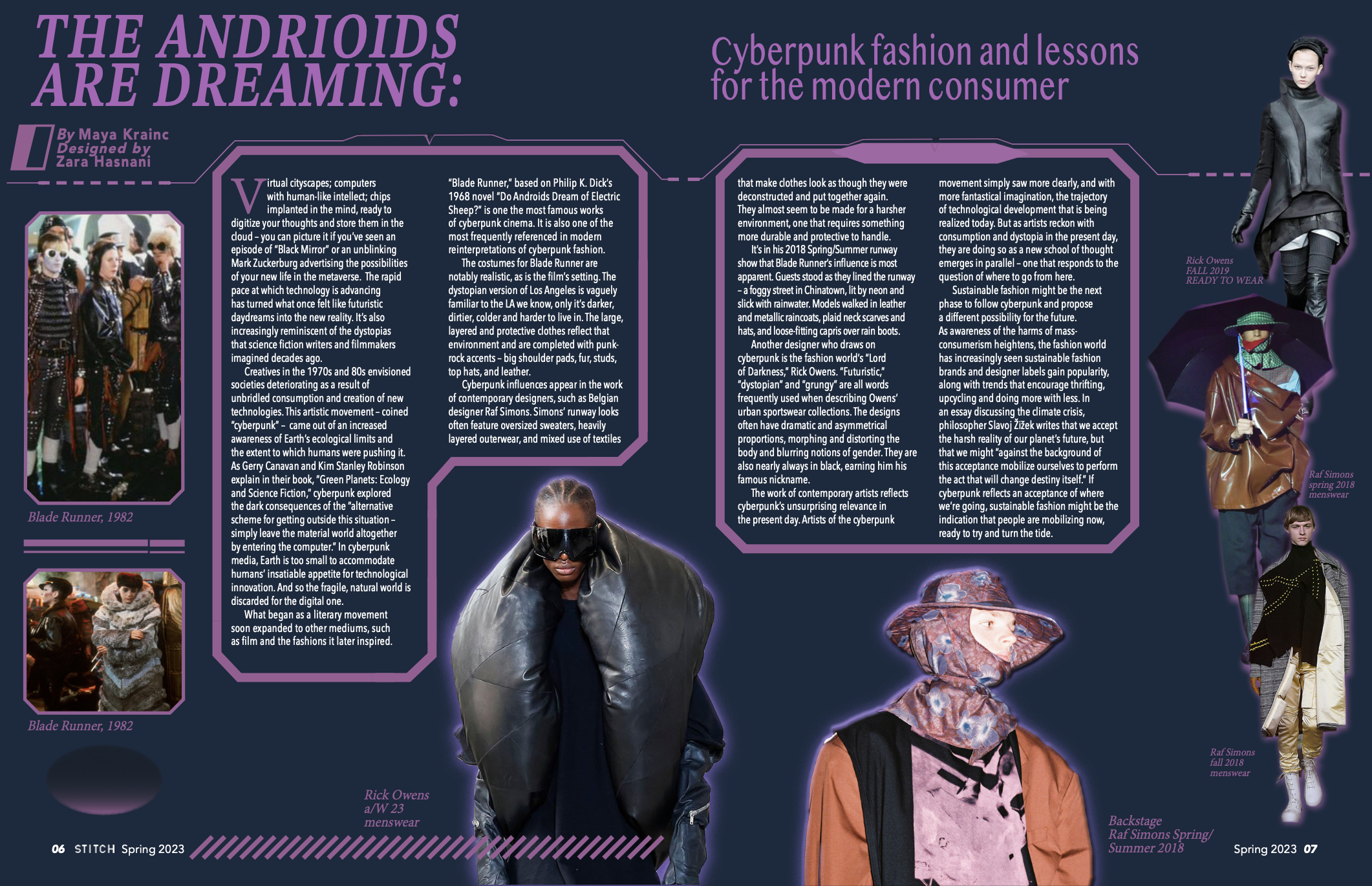 The Androids are Dreaming: Cyberpunk Fashion and Lessons For the