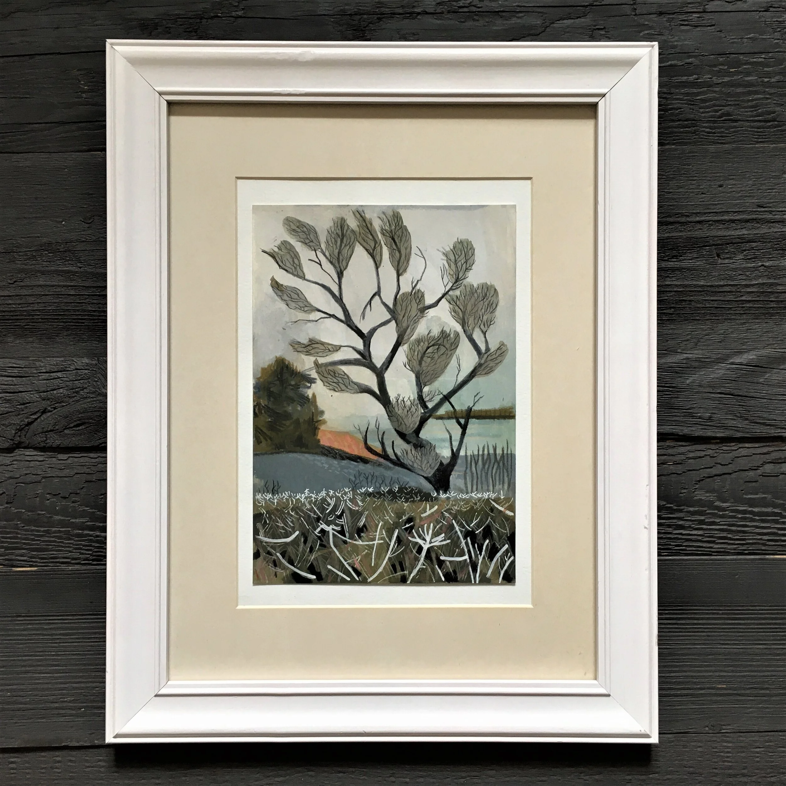 contemporary landscape art framed