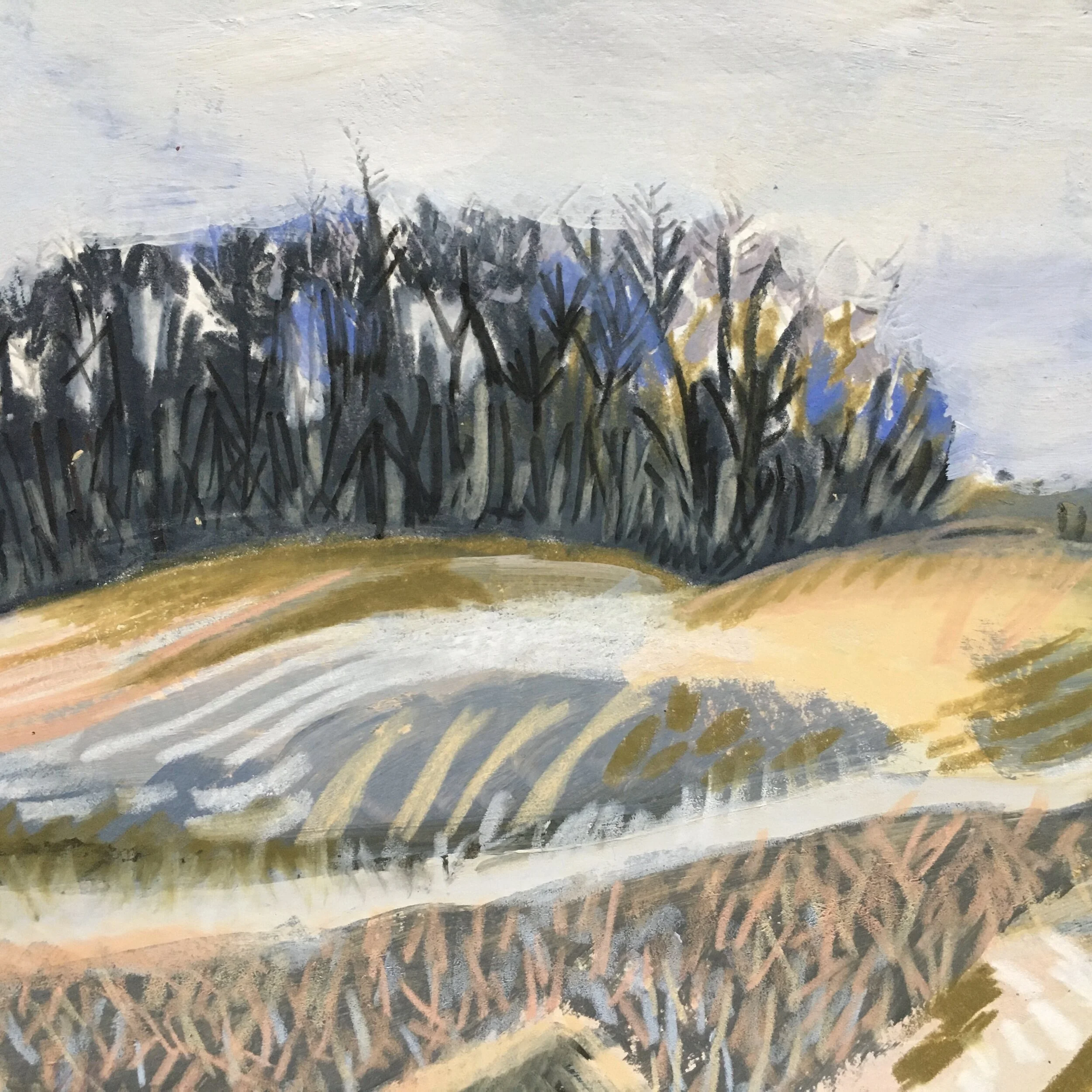 Iron Age hillfort in Wales contemporary art