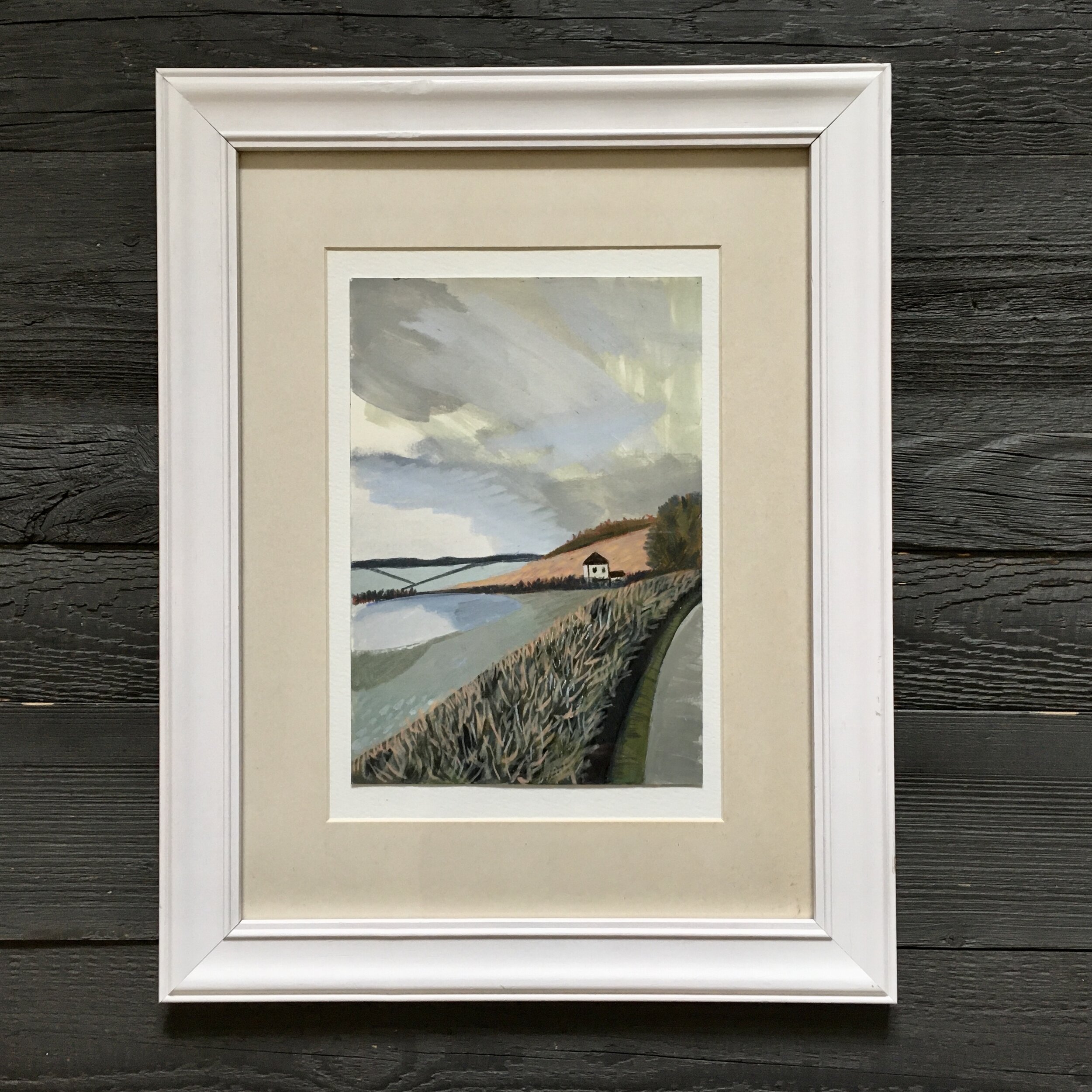 framed landscape art of the Welsh countryside