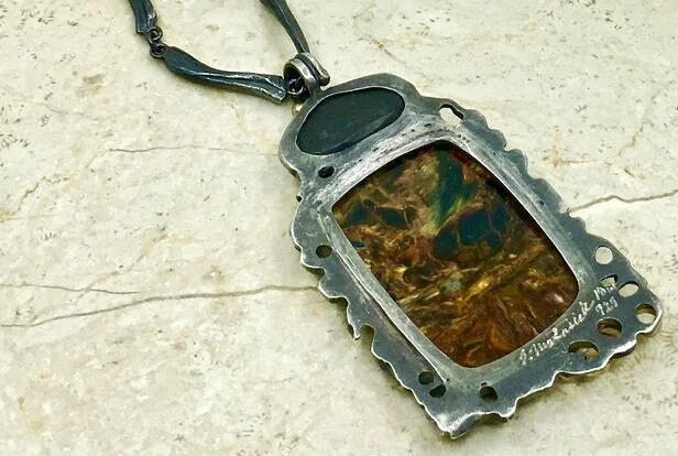 A View Of A Handmade Pendant Necklace