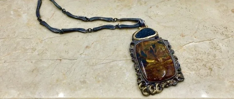 A View Of A Handmade Pendant Necklace
