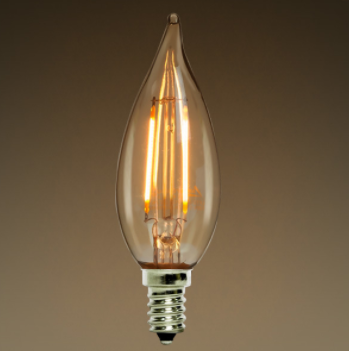 Clear LED Candelabra Bulb