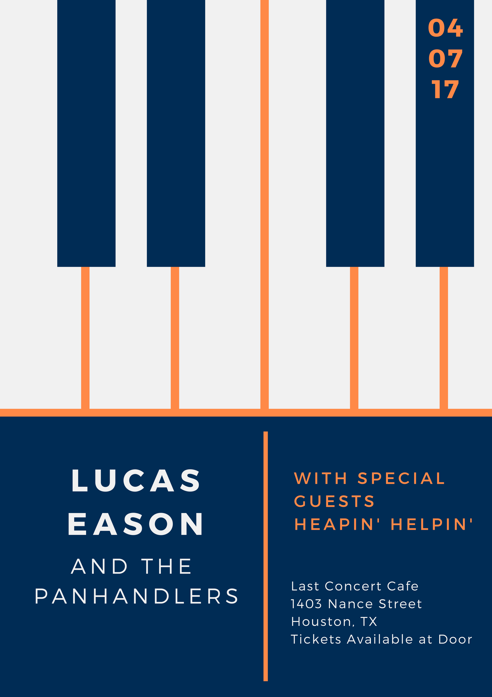 Live @ Last Concert Cafe with Lucas Eason and the Panhandlers