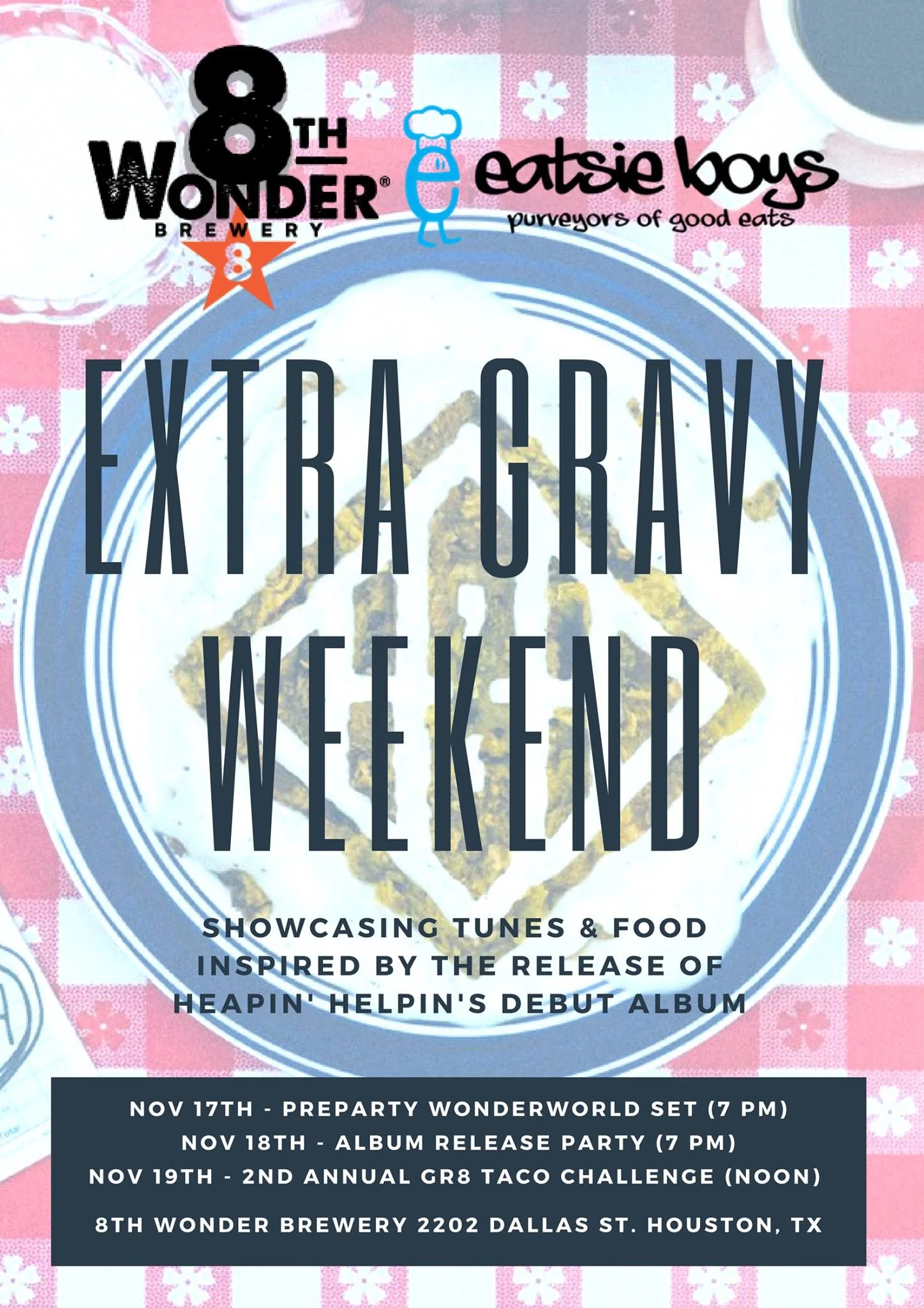 Extra Gravy Weekend at 8th Wonder Brewery