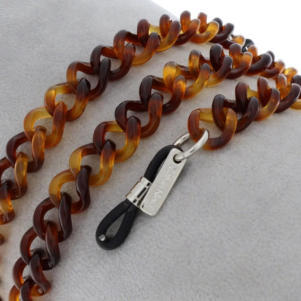 [AC04-2] calvin klein curb chain   (light havanna).jpg