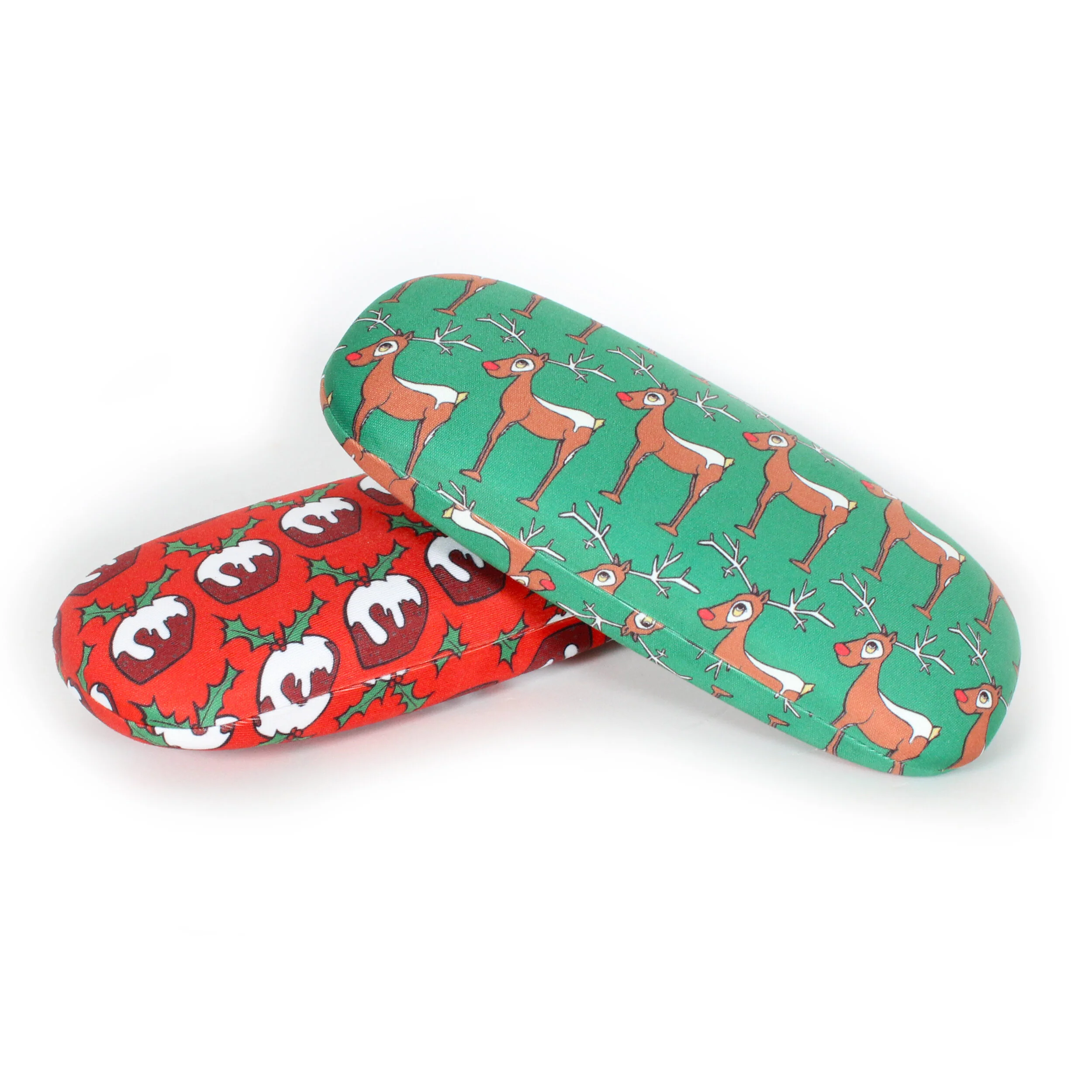 Festive hard glasses case
