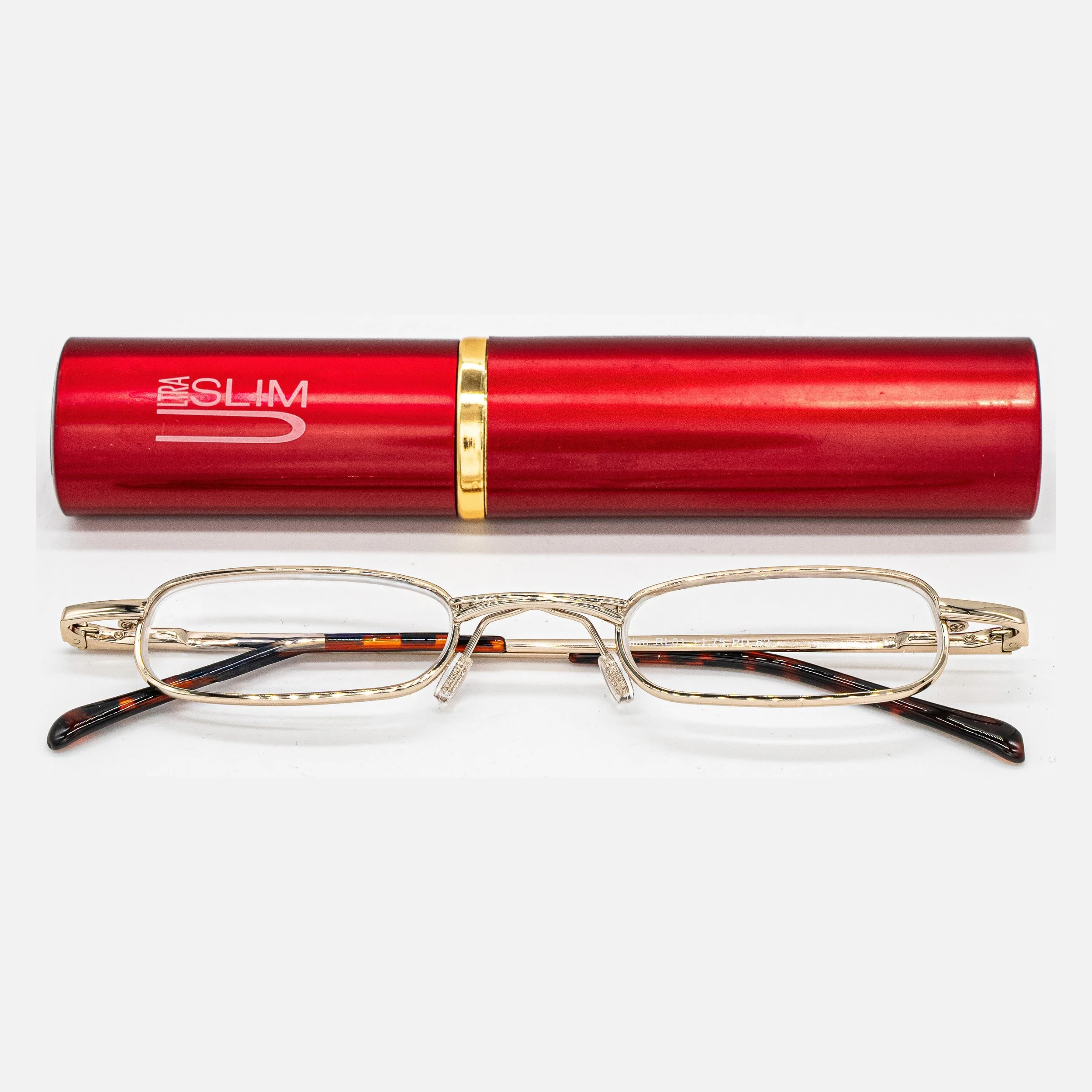 Ultraslim full rim reader gold red case.jpg