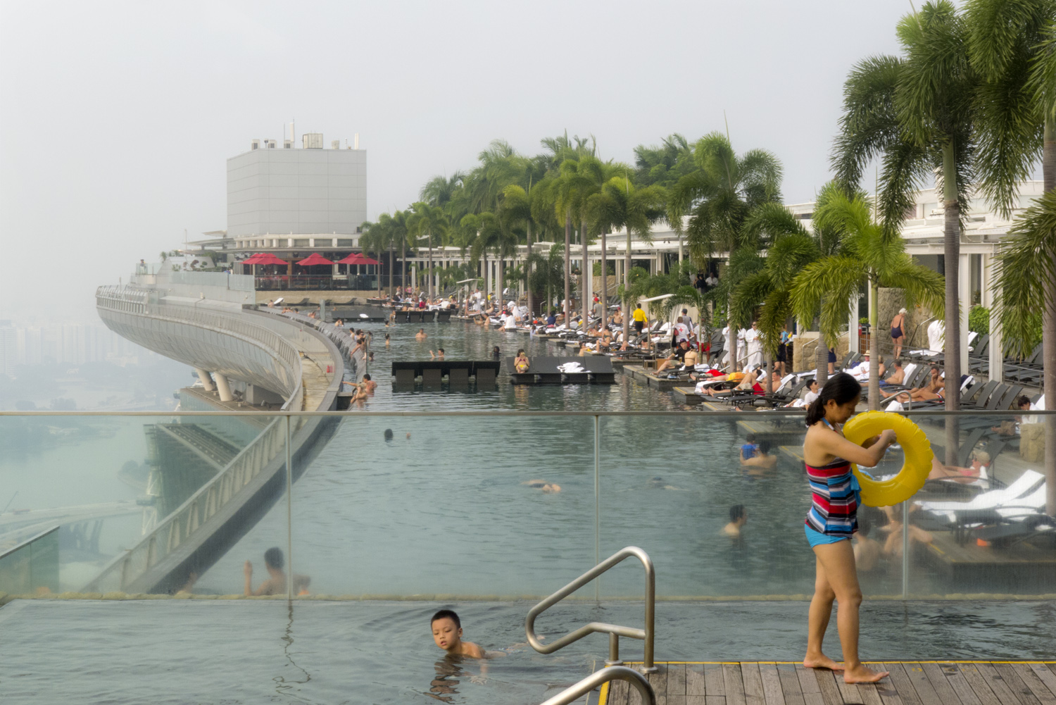 Infinity pool at the Marina Bay Sands Hotel
