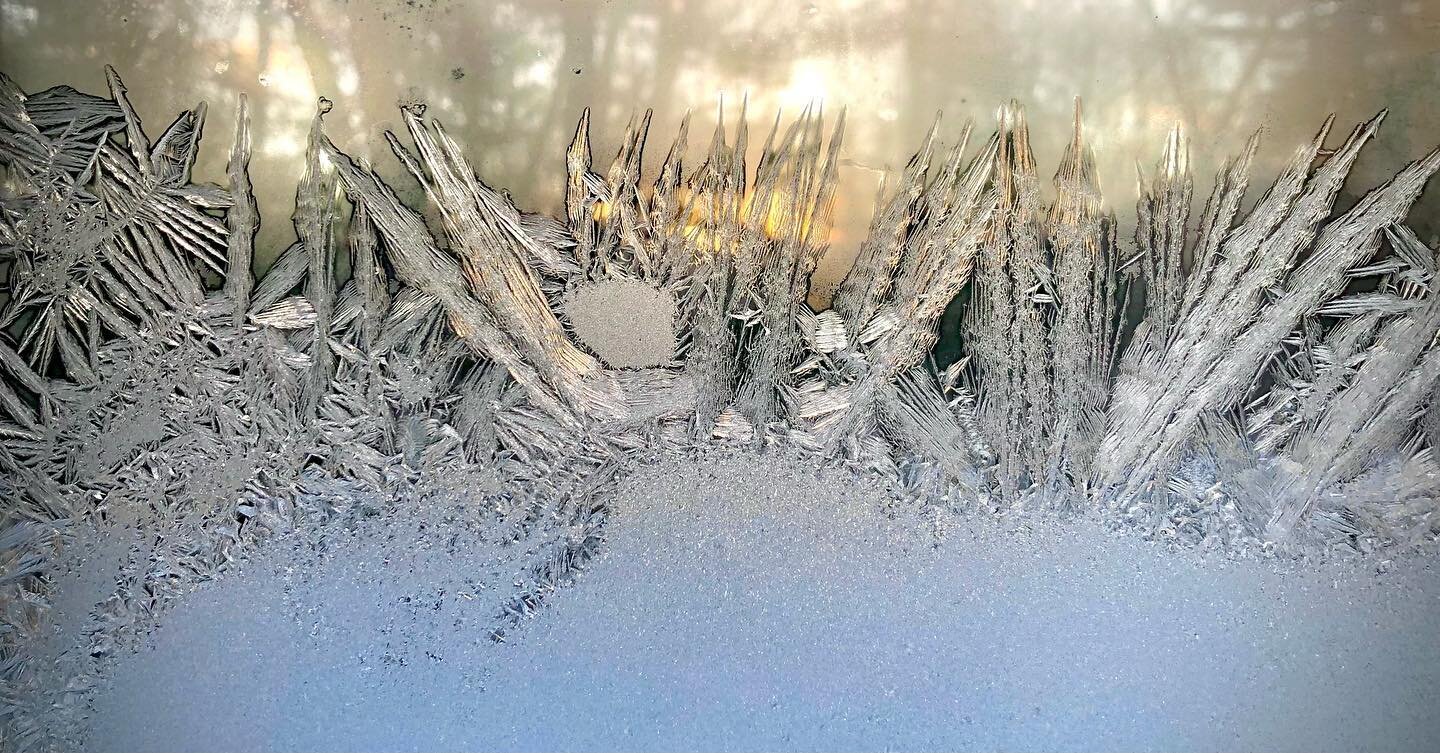 Another frosty morning of just 6 degrees.  #icey #icecrystals #frost #winter #window #cold #newengland