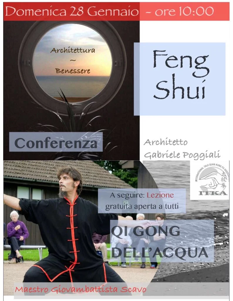 Conferenza di Feng Shui e Lezione di Qi Gong dell'Acqua