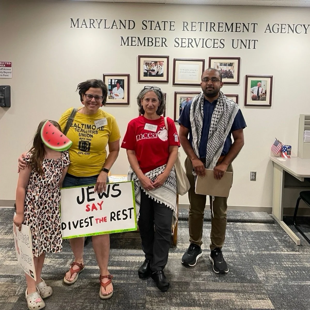 Workers are organizing across the country to divest their pension funds from Israeli bonds.

In Maryland on June 17th, state government workers and public school teachers rallied to celebrate the 85% divestment of Israeli bonds by the MD State Retire