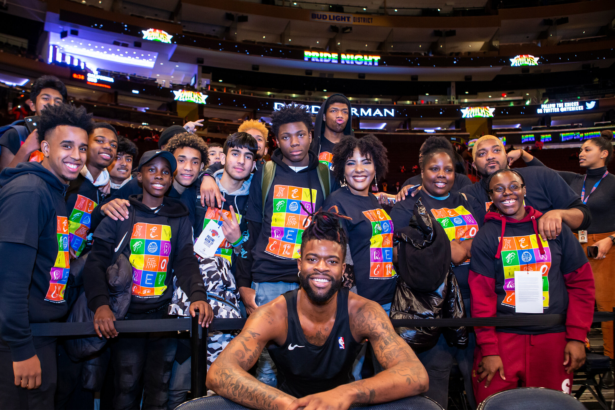  Partnering with The Hetrick Martin Institute, and the LGBTQ youth to create a T-shirt for Pride Night. The concept of treating each letter as an individual and coming together as a whole. Just like the diversity in the community.  