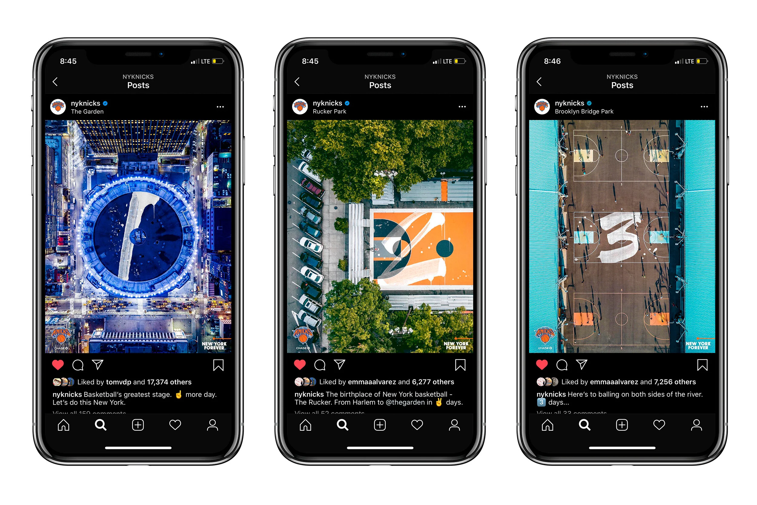  A social countdown leading up to the 2018-19 NBA Season. Utilizing the famous courts of NYC to get the fans excited for the season to come. Showing that The Mecca of basketball is not only the Garden but NYC as a whole. 