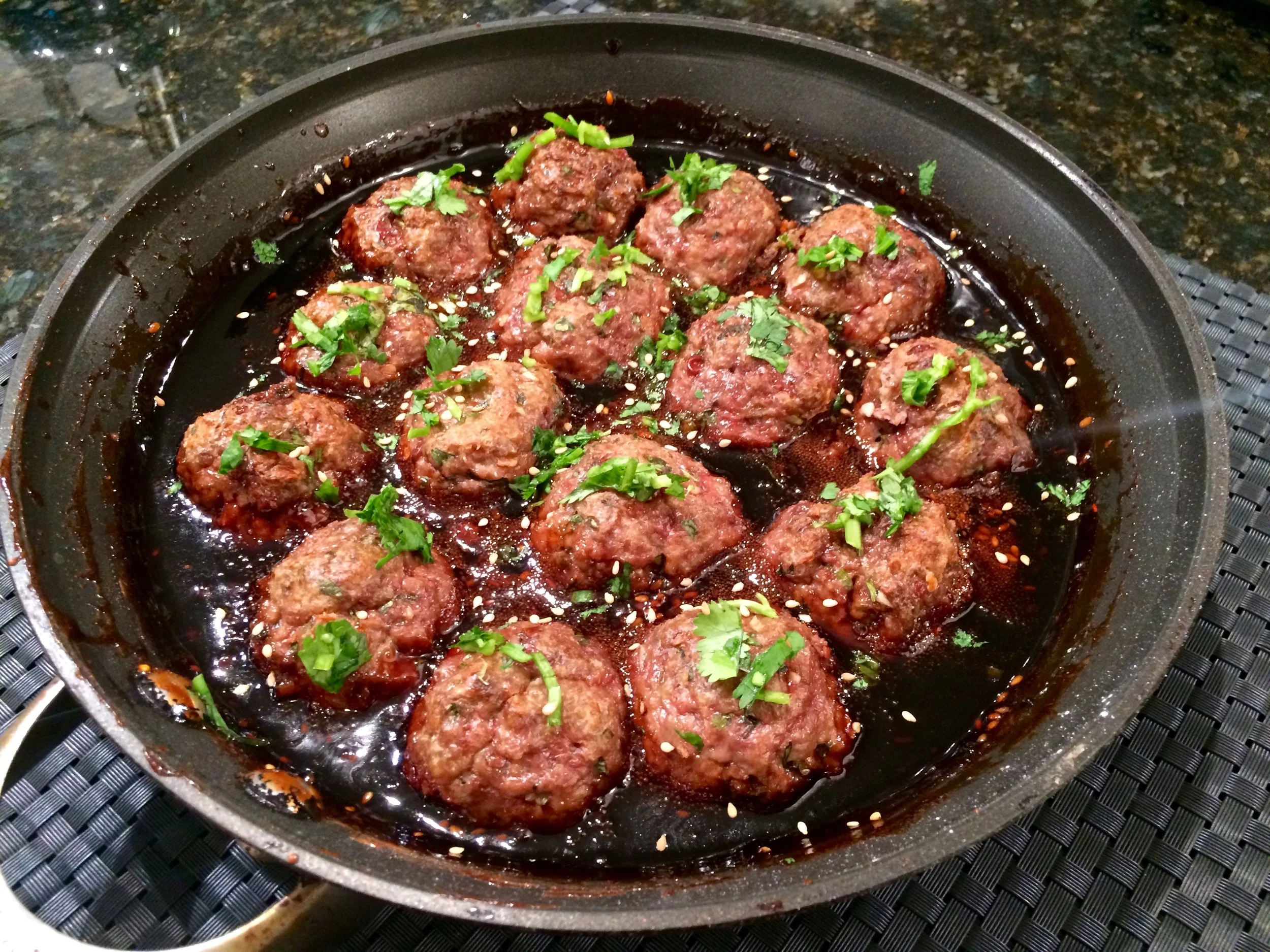 beef teriyaki meatballs