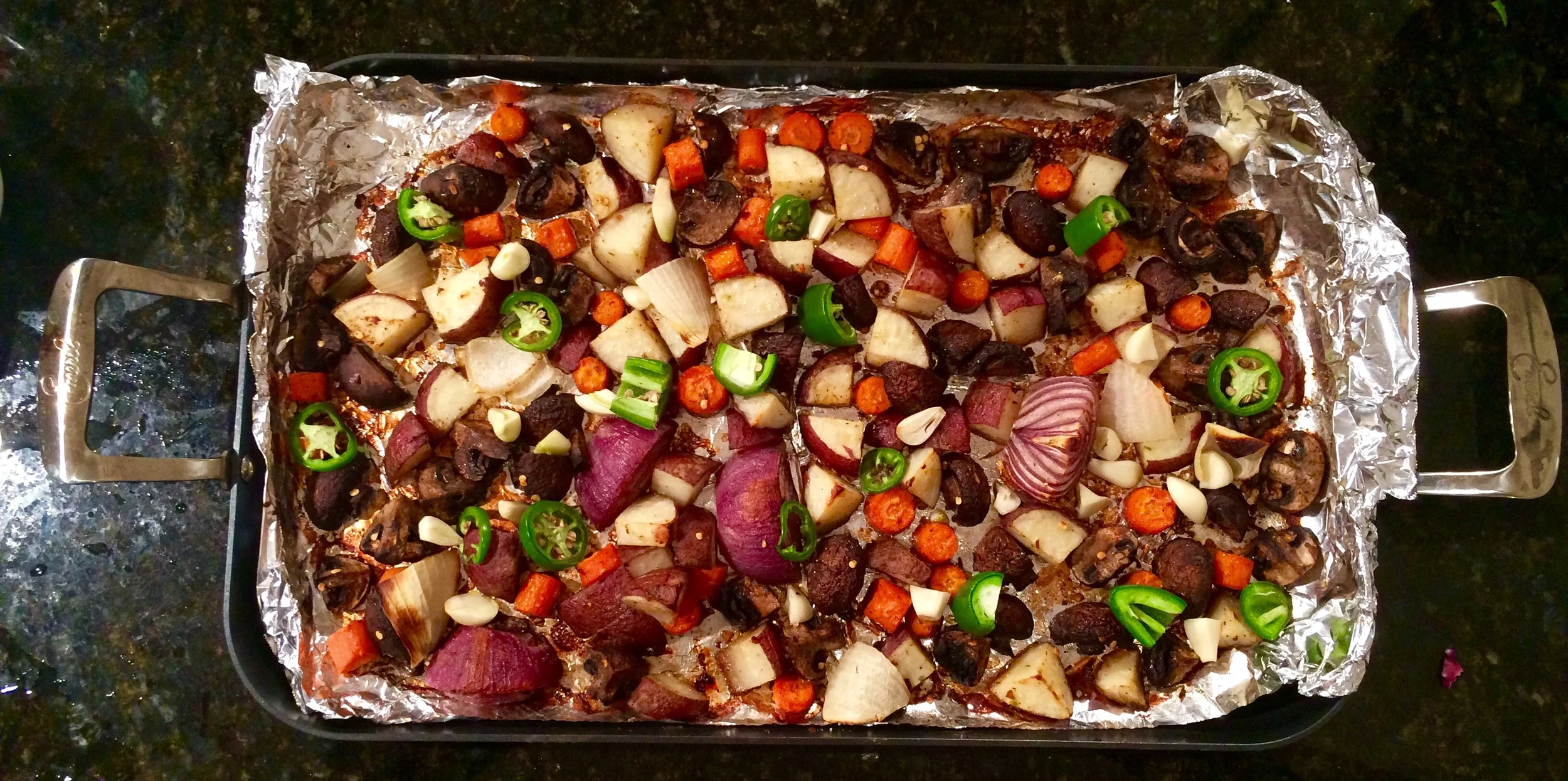 roasted vegetable salad with quinoa