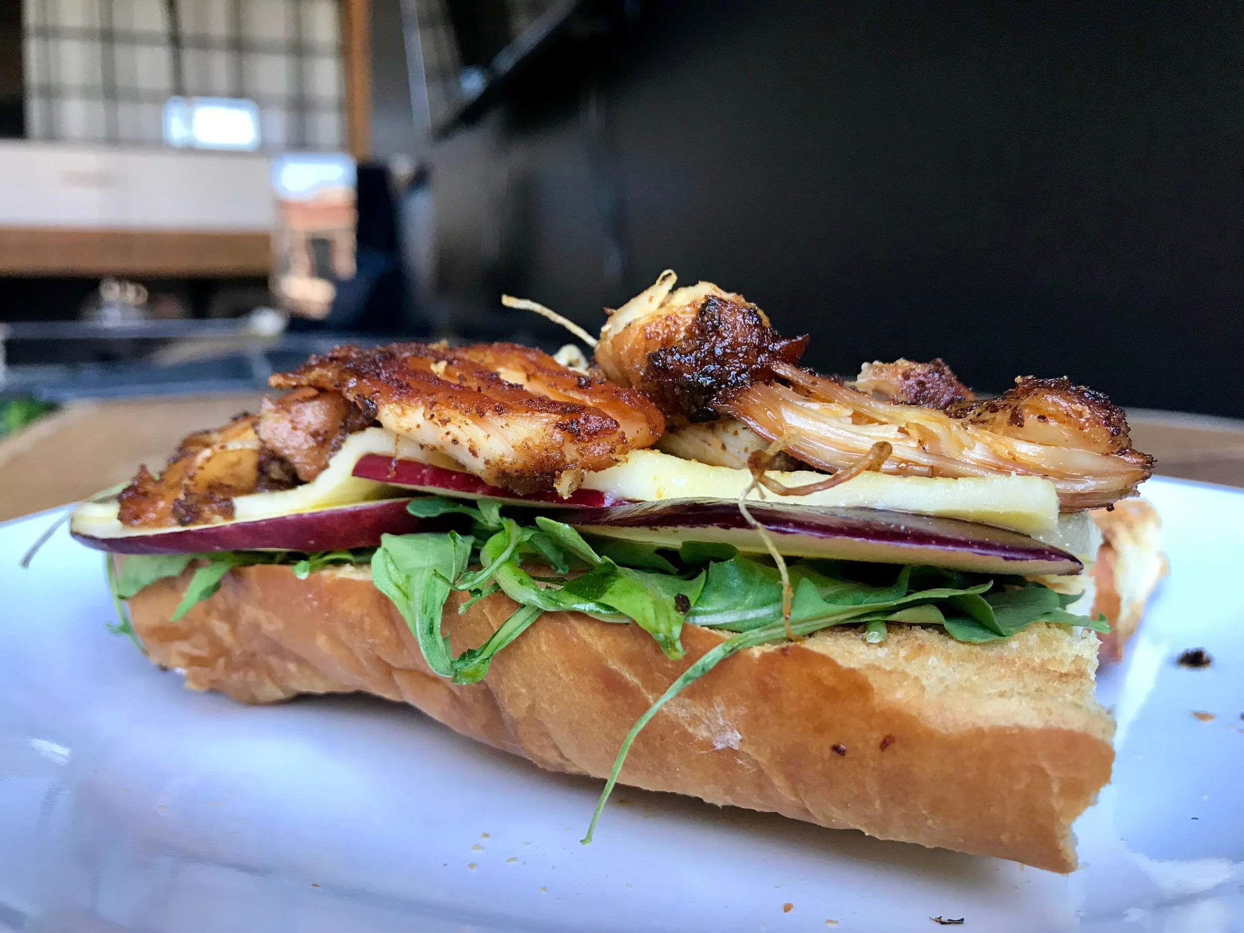 curry chicken sandwich