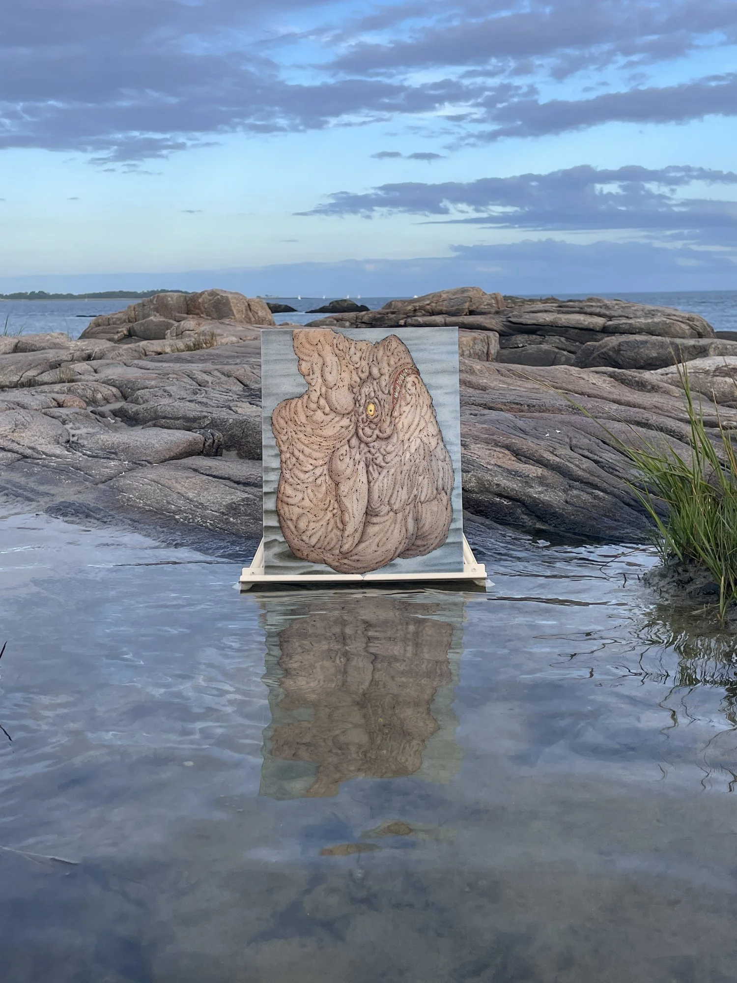  Installation view,  Bathers,  Fish Island Gallery, 2021. 