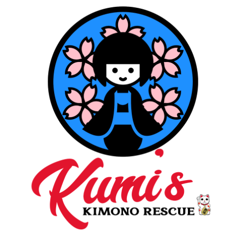  Kumi creates items from repurposed Japanese Kimonos and Yukatas. Some items such as the hair pins are made from a one inch square piece of fabric. She also creates Japanese inspired crafts.  We have Jimbes and Yukatas for children, various hair deco