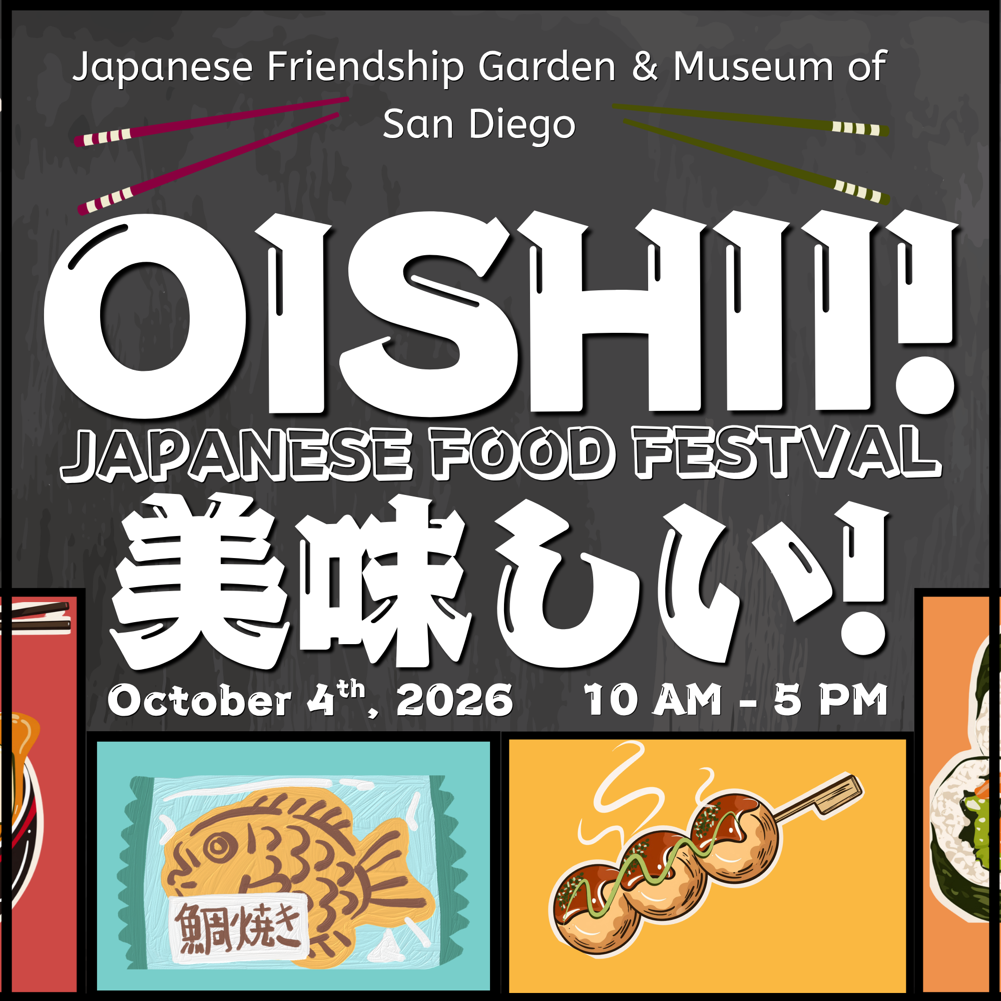 Oishii Japanese Food Festival - October 4th