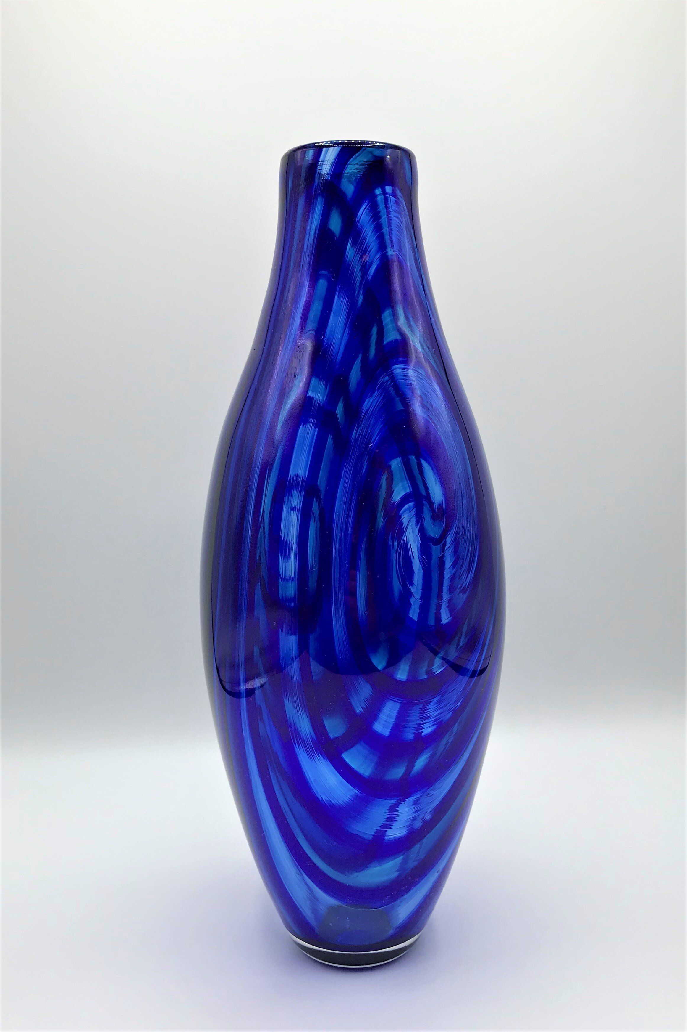 Blue Spiral Vase