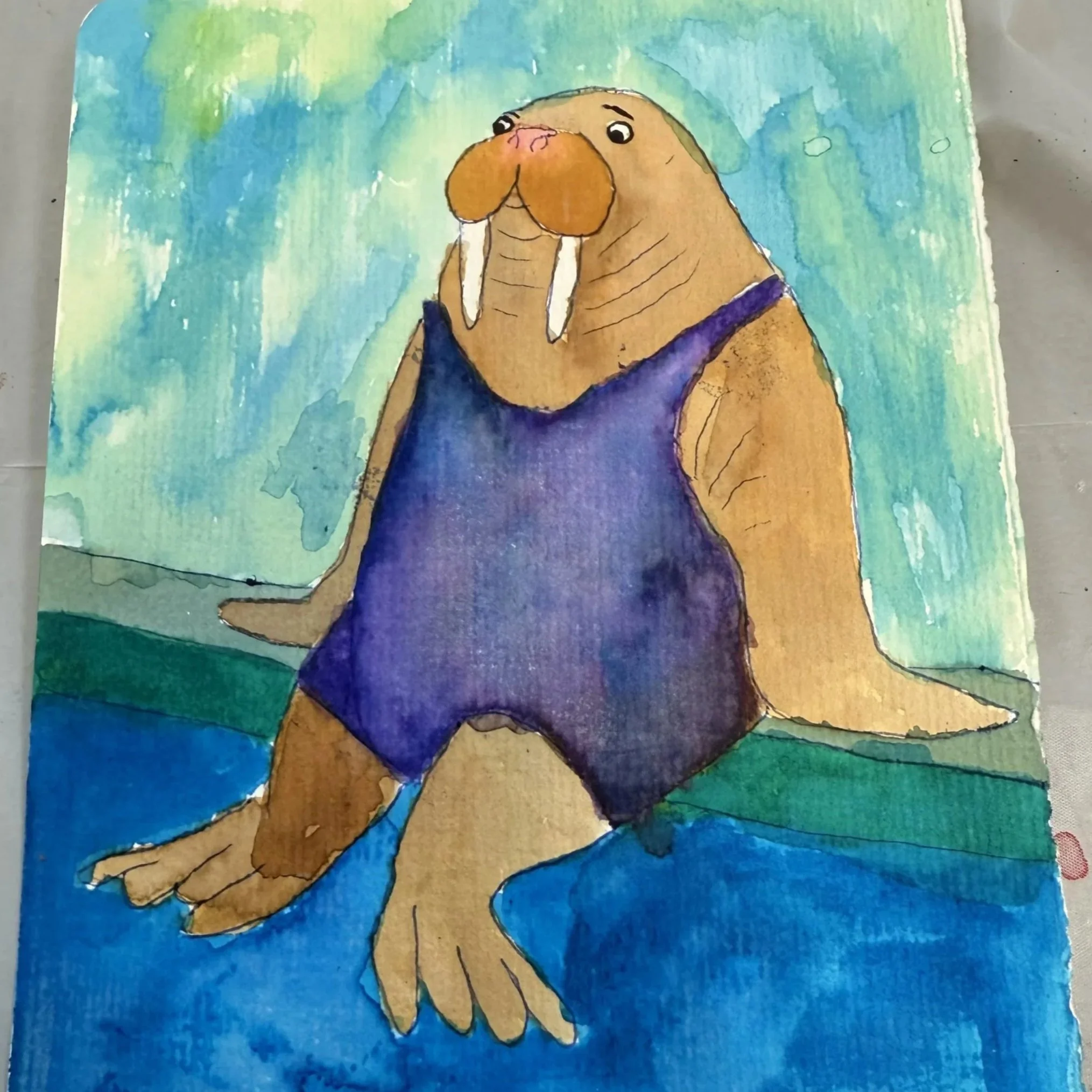 Watercolor: Animals in Clothes with Carly Williams