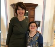 Cathy McMorris Rodgers with Melissa.