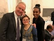 Senator Van Hollen & Ziky Ababiya with Melissa