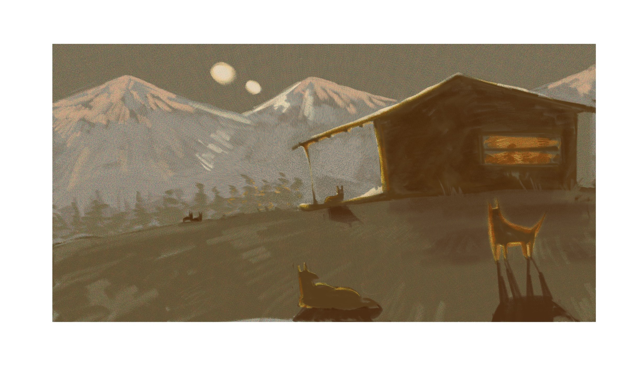 background: cabin