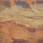 David Grossmann, "Canyon Heights" oil, 34 x 20.
