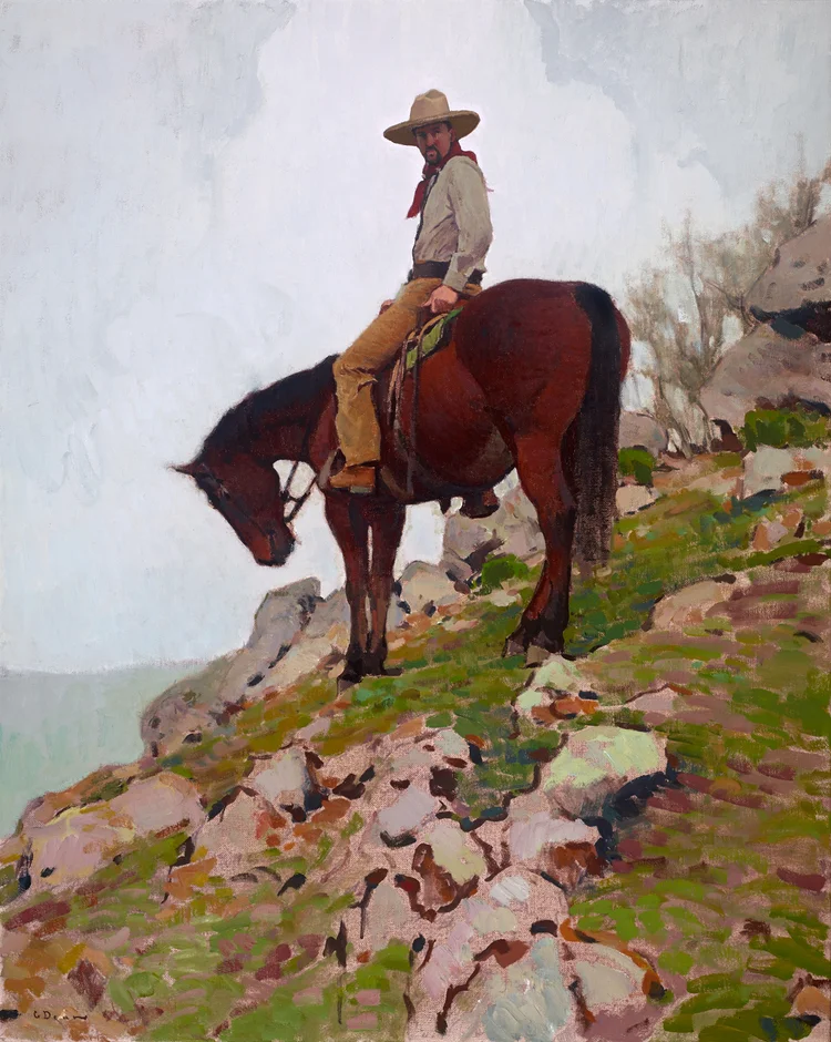 (SOLD) “At the Overlook” 40″x32″ Oil
