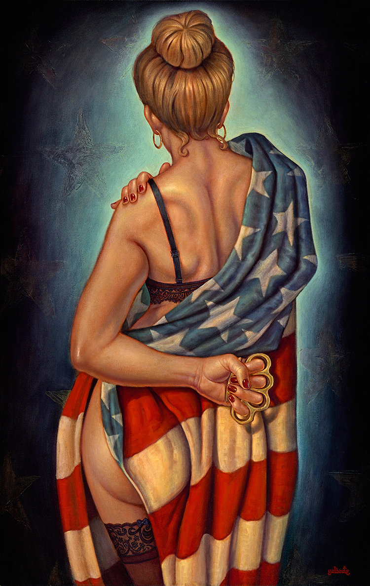 "American Girl" 48"x30" Oil