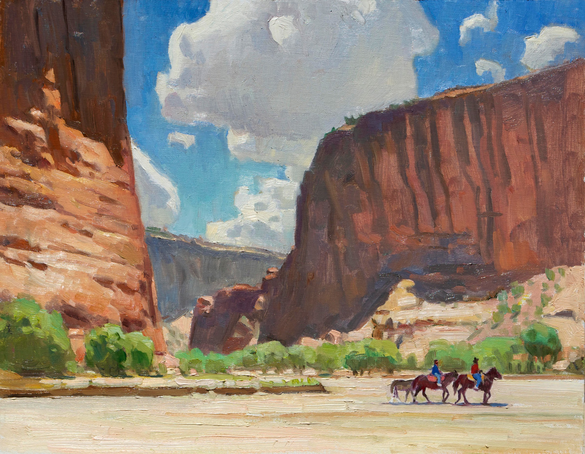 "Canyon Riders" 12"x16" Oil