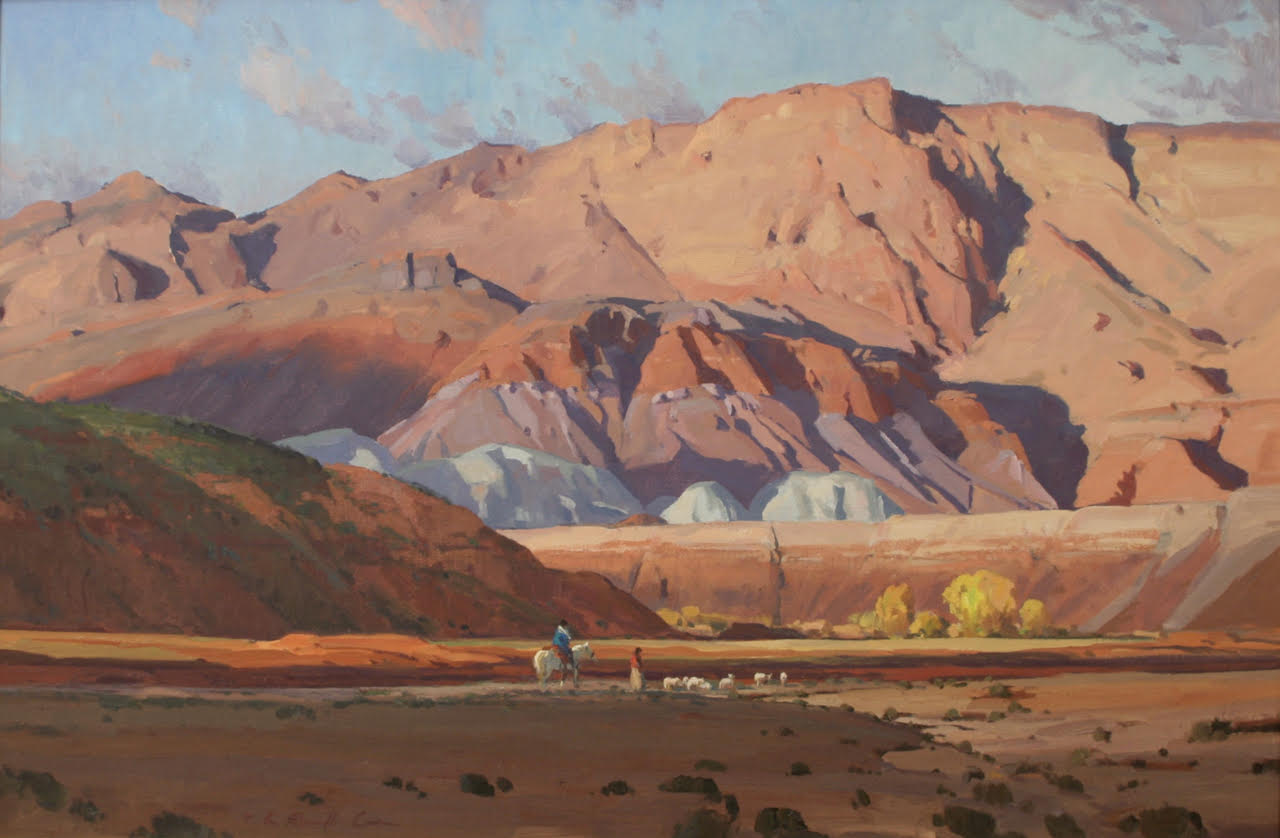 G. Russell Case "Evening Salute at Red Wash” 24”x36” Oil
