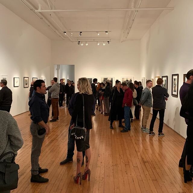 Great opening last night for the DRAWING SHOW.  Thanks to everyone that came out and for many of the artists coming in from out of town. 
The show features 50 pieces of original art by 30 different artists - it will be on display for the remainder of