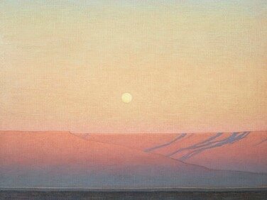 David Grossmann&rsquo;s paintings in the current exhibition focus on fleeting moments.  The fading colors of dusk or first light of dawn, changing moon cycles hold a special force in the eye of the artist. &ldquo;&hellip;A stronger reminder of what h